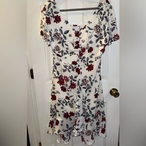 Floral V-Neck Dress